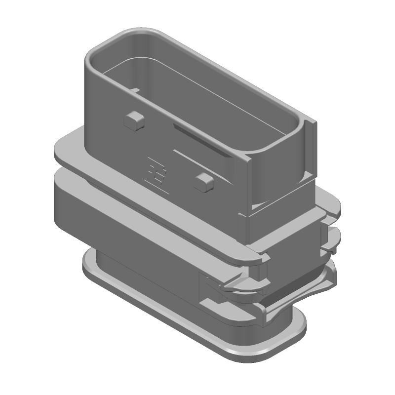 18POS,TAB 1.6X0.6,TAB HSG,ASSY