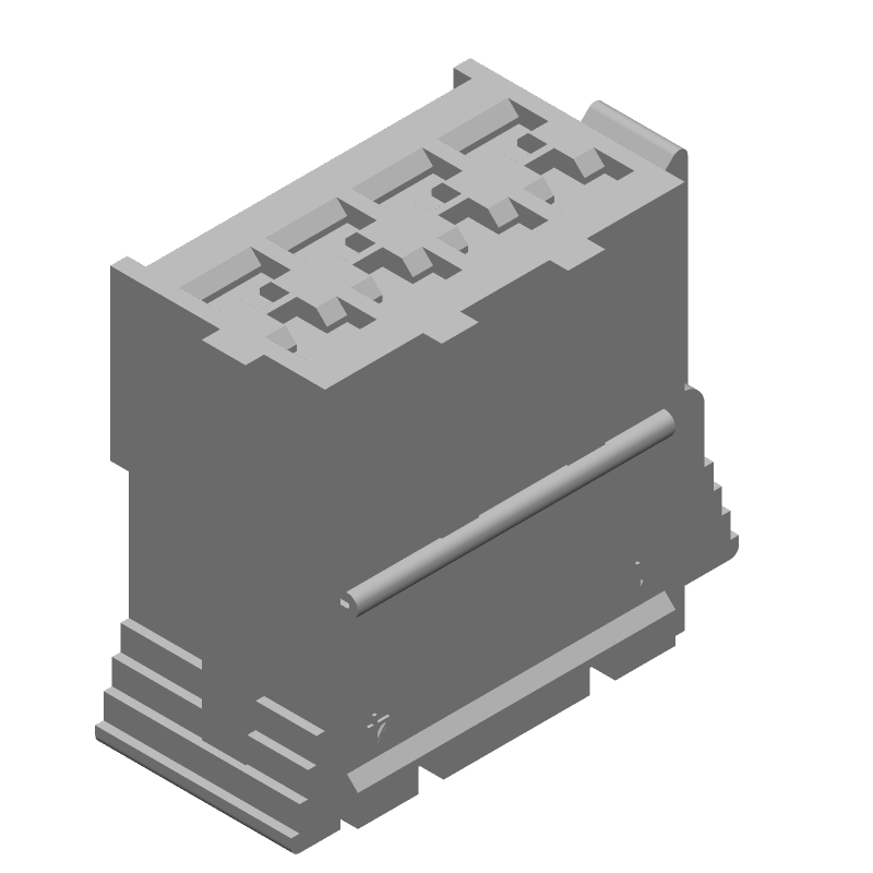 8 Pos Crimp Wire Housing, Red, Female, Signal, ST