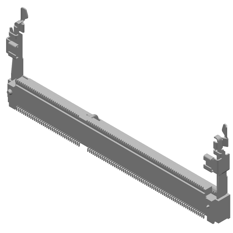 204 Pos DDR3 SO DIMM Socket, Right Angle, SMD, 0.6mm Pitch