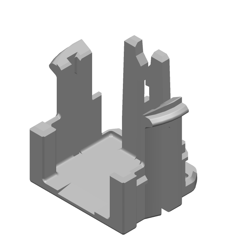 Connector Accessories Lockable Button Straight Black Automotive Bag