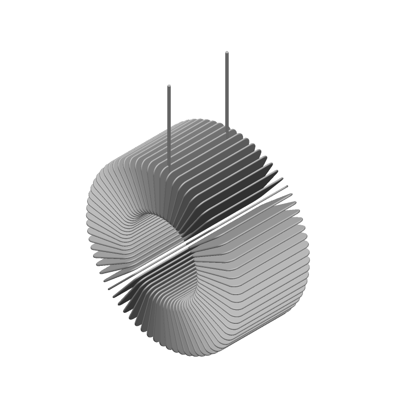 Radial Through-Hole Inductor 400uH 2.25A 0.33R 15% Ferrite