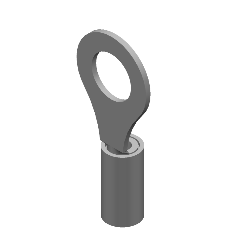 PIDG Crimp Terminal, 16-14 AWG, 300V, Tin/Lead Plated