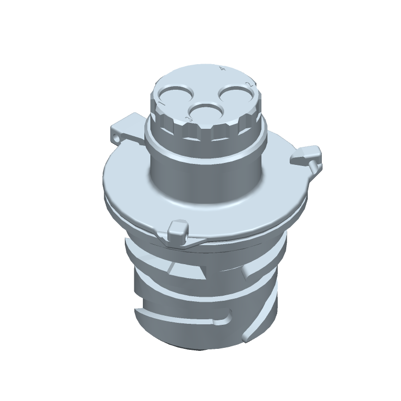 4 Pos Crimp Circular Connector, Straight, PBT, IP67, Black