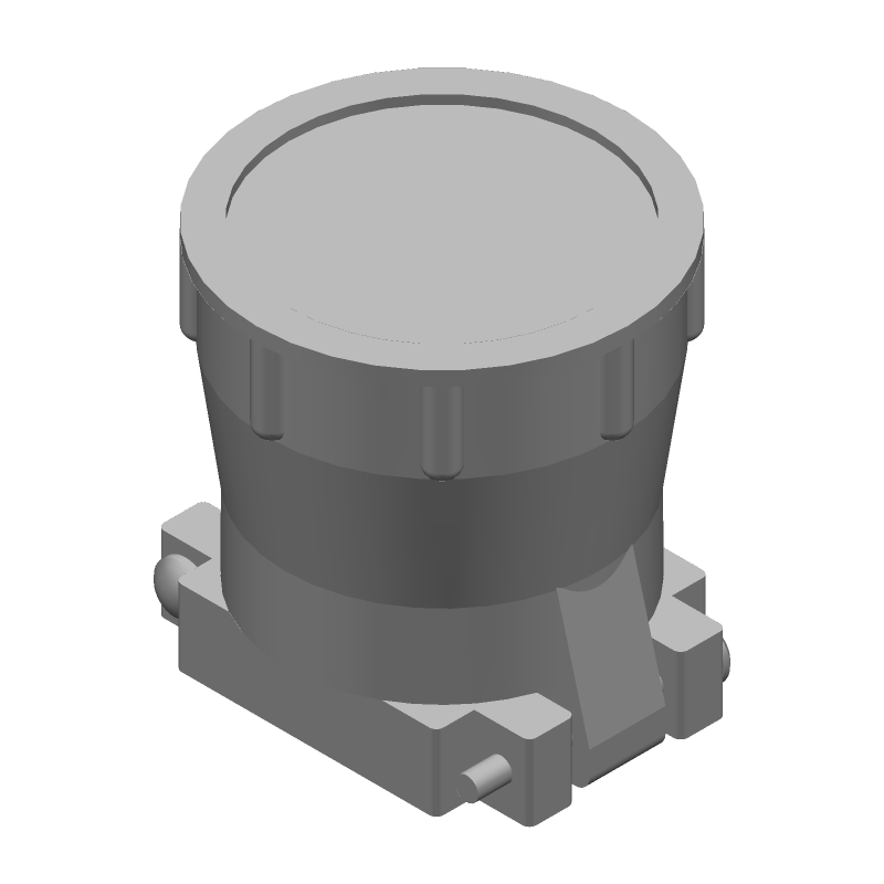 Thermoplastic Backshell Clamp, Black, UL94 V-0, 40.64mm Dia