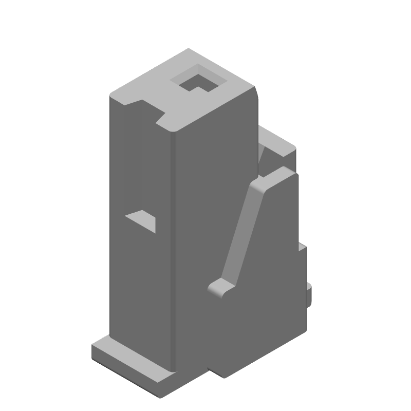 1 Pos Crimp Wire Housing, 7.5A, 250V, Receptacle, Straight