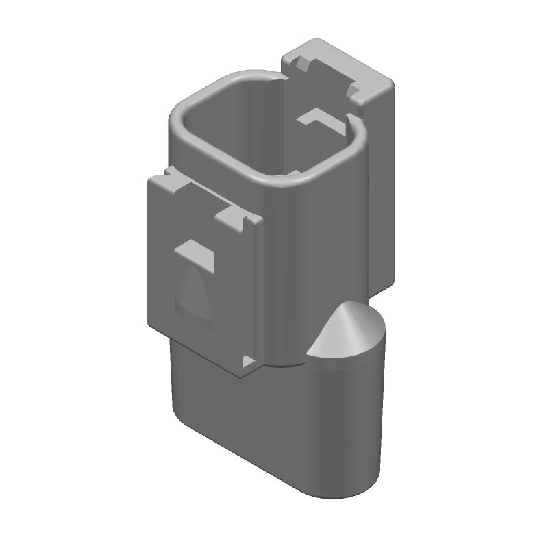 Conn Housing RCP 2 POS 5.46mm Crimp ST Cable Mount Automotive Package