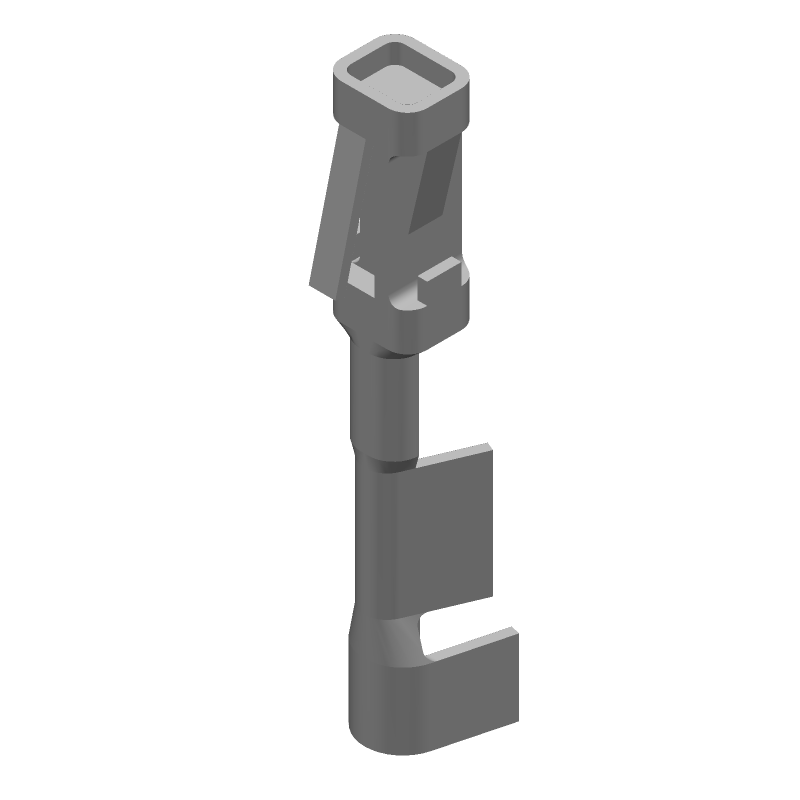 Female Crimp Signal Connector, 3A, 250V, Straight, 22AWG