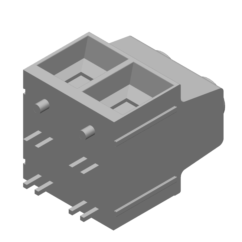 2 Pos Terminal Block, 15mm Pitch, 130A, 600V, Thru-Hole, Green