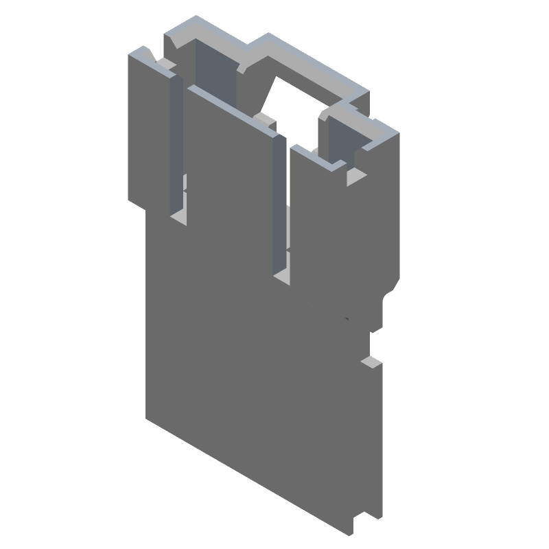 5 Pos 2.54mm Crimp/IDC Wire Housing, Male, 3A, UL94 V-0