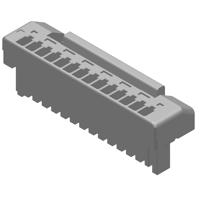 Board Connector, 14 Contact(s), 1 Row(s), Male, Crimp Terminal, Plug, ROHS COMPLIANT