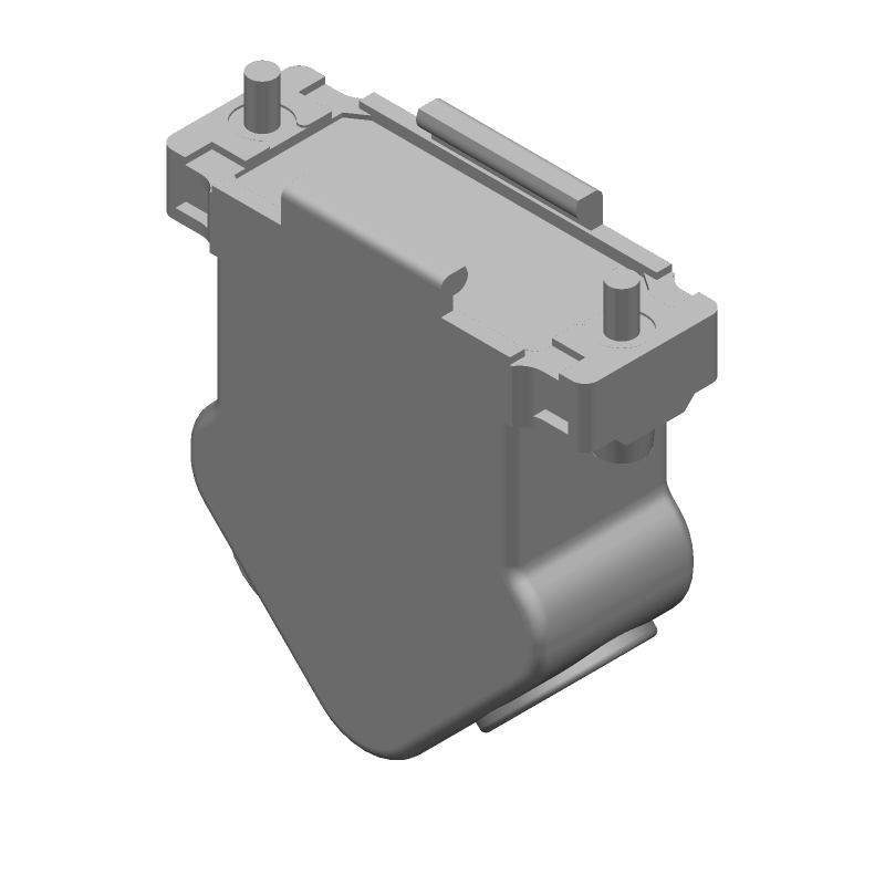 Backshell/Cable Clamp 45° 2 Shell Size Zinc Steel Automotive Bag