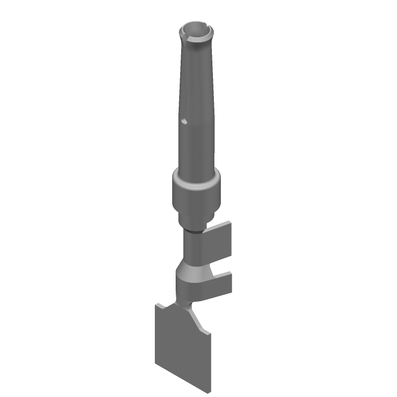 24-20 AWG Female Crimp Signal Socket, Gold/Tin Plated Bronze