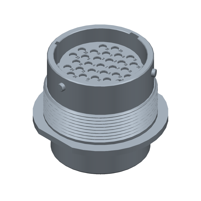 Conn Circular SKT 31 POS Crimp ST Jam Nut 31 Terminal 1 Port Automotive Package