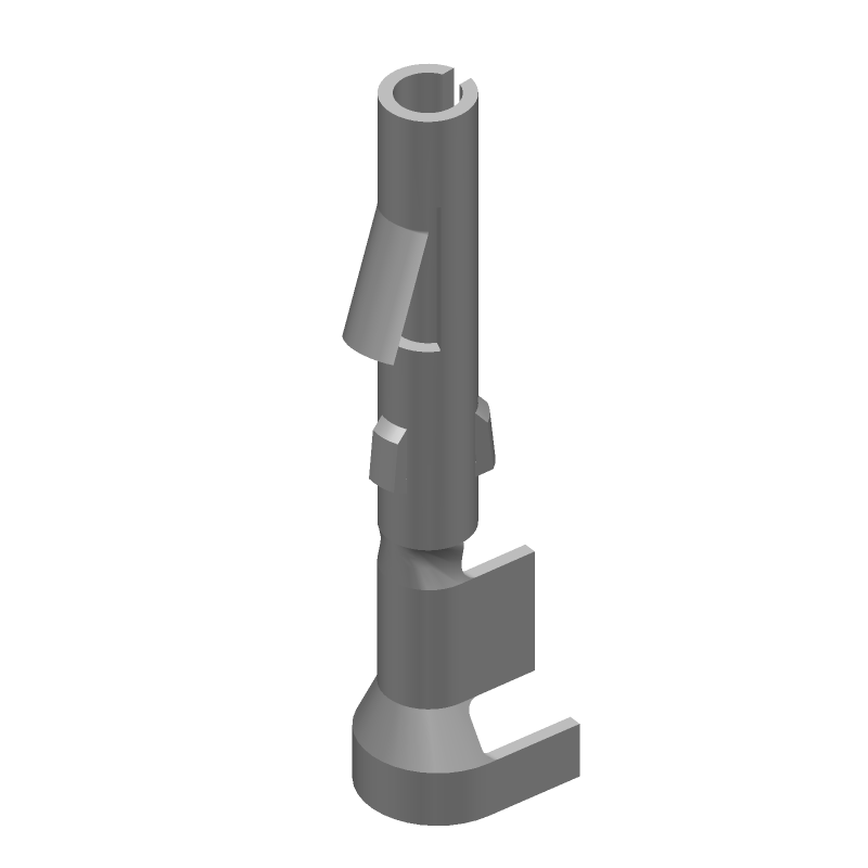 Female Socket Contact, Crimp, 13A, 250V, 17-20AWG, Tin Plated Brass