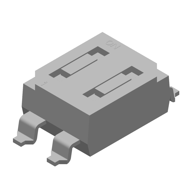 Slide DIP Switch, SMT, 2 Pos, SPST, Gold Plated
