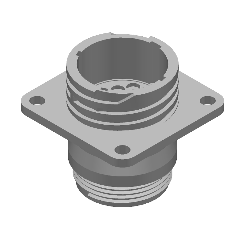 16 Pos Crimp Circular Connector, Black Thermoplastic, 250V