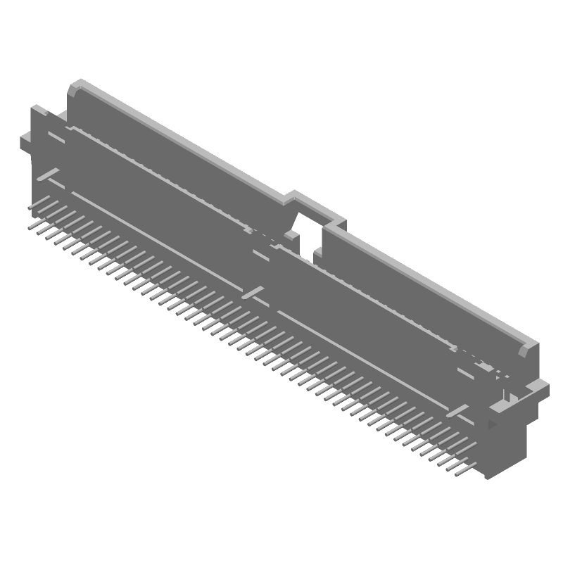 100 Pos 1.27mm RA Shrouded Header, Gold/Tin, 1A, 30V, Thru-Hole