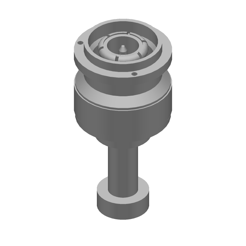 TNC RF Connector 11GHz 50R Crimp ST Cable Mount Male Gold