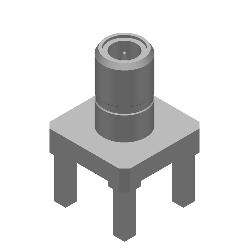 SMB Connector, Female, Brass, Gold Plated, 4GHz, 50 Ohm, Through Hole