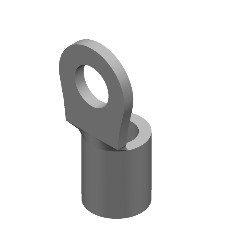 Ring Terminal, 10-12AWG, Copper, Tin Plated, 16mm