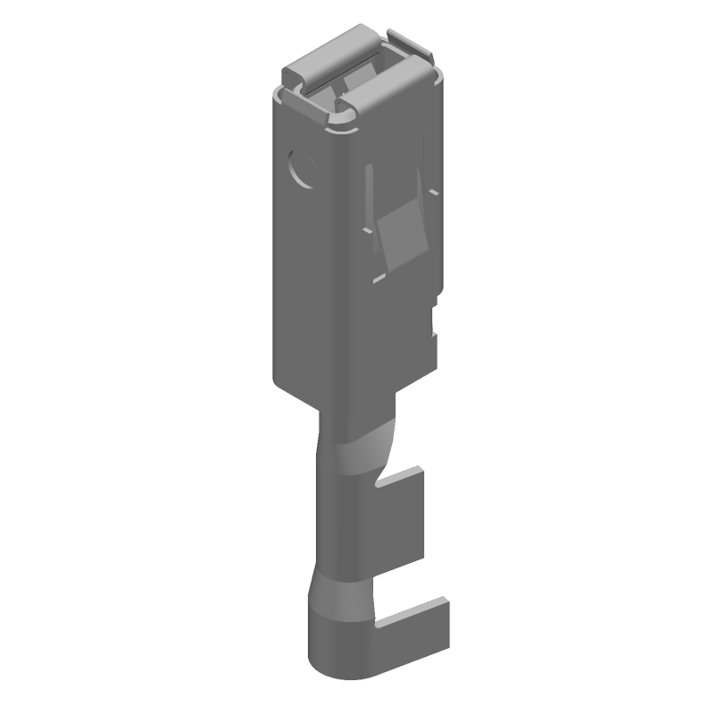 Female Signal Contact, Crimp, Tin Plated Copper Alloy, 17-20AWG