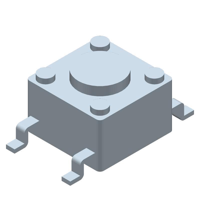 Tactile Switch SPST SMD Gull Wing 0.05A 24VDC
