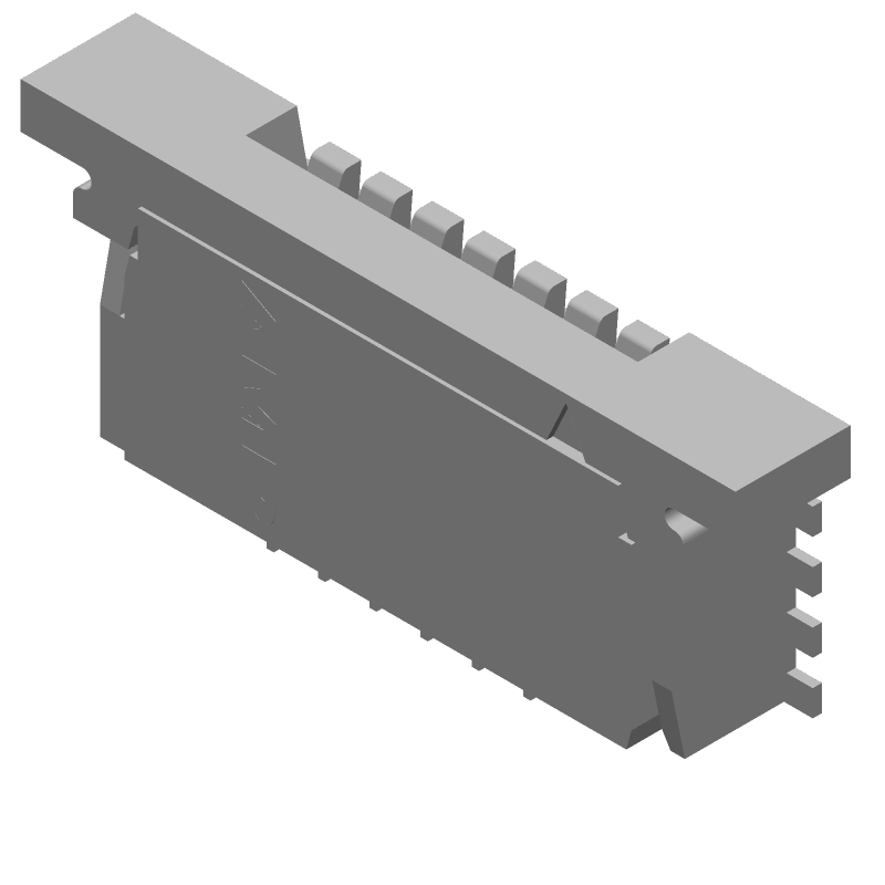 FPC Connector, 6 Pos, 1mm Pitch, ZIF, RA, SMD