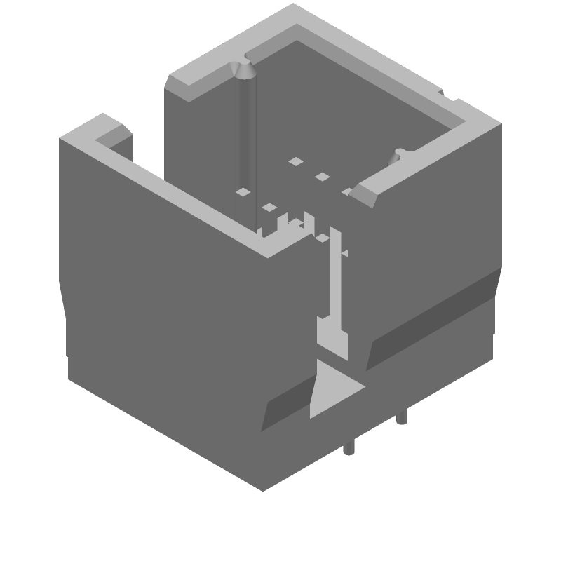 10 Pos 1.27mm Header, Straight, Thru-Hole, Gold, 1A, 30V