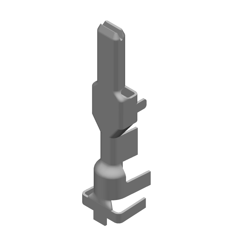 Power Tab Contact, 16-20 AWG, 9A, Crimp, UL, 600V