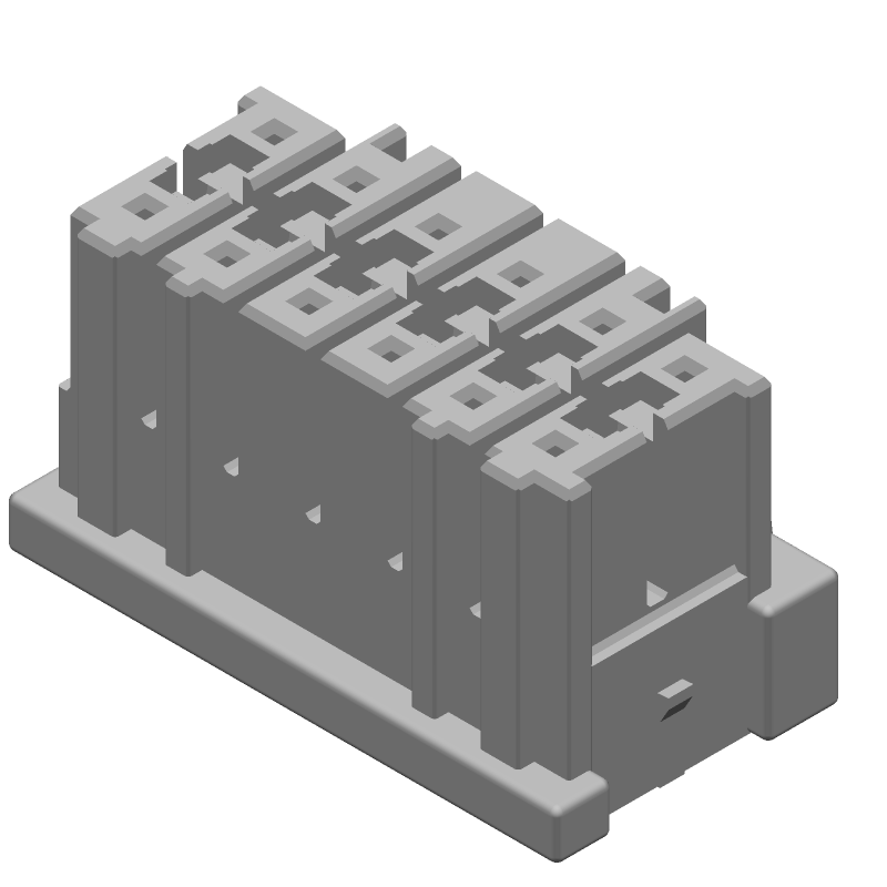 12 Pos Wire Housing, 4A, 250V, Crimp, Yellow, UL94 V-0