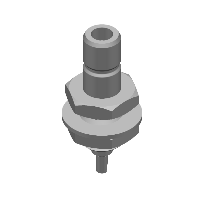 SMB Solder Receptacle, Male, Straight, 4GHz, 50 Ohm, Nickel/Gold