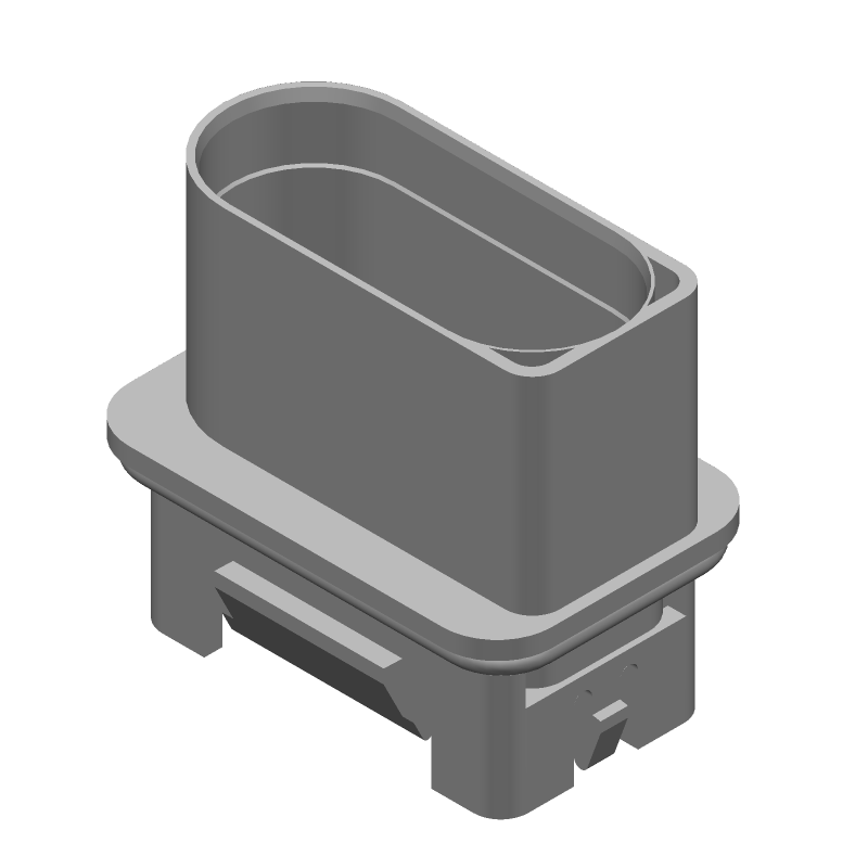 10 Pos Crimp Wire Housing, Black, Signal, ST, 6mm Pitch