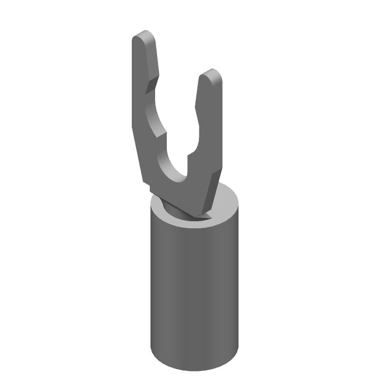 Red Insulated Crimp Terminal, 22-16 AWG, 600V, Tin Plated Bronze