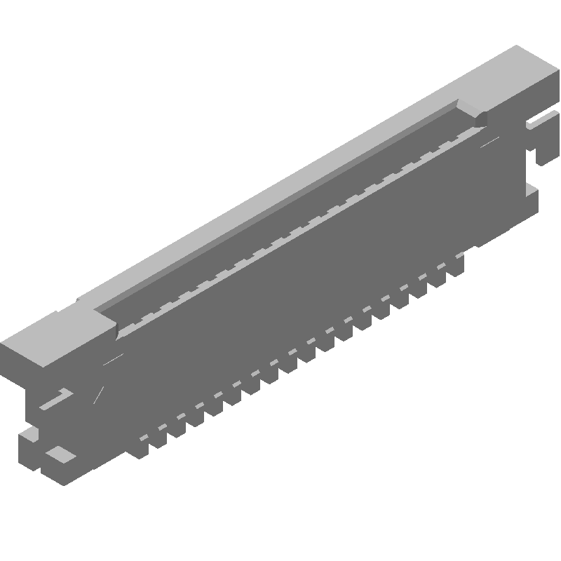Card Edge Connector, 18 Contact(s), 1 Row(s), Female, Right Angle, 0.02 inch Pitch, Surface Mount Terminal, Locking, Natural Insulator, HALOGEN FREE AND ROHS COMPLIANT