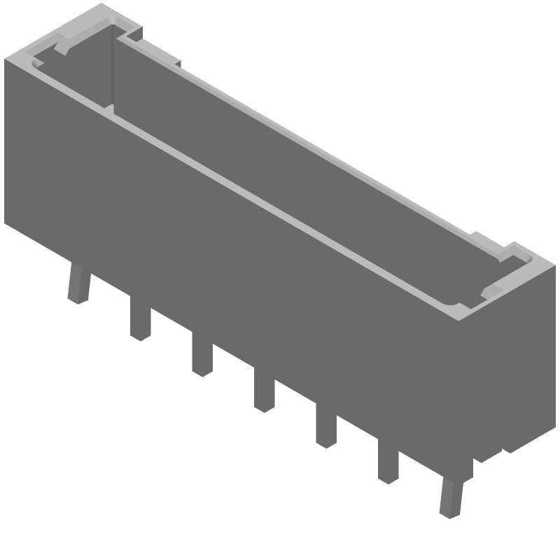 13 Pos 1.5mm Pitch Shrouded Header, Male, Solder ST, Thru-Hole