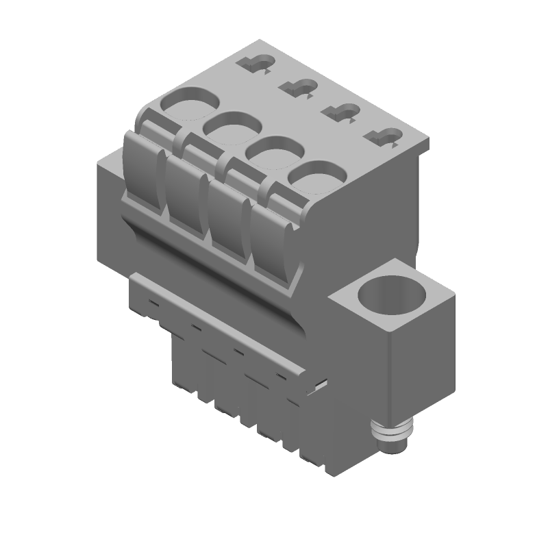 4 Pos 3.5mm Pitch Terminal Block, 300V, 11A, Push-In, ST
