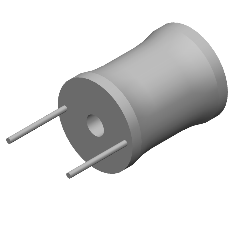 33uH 4A Ferrite Through-Hole Inductor, 10% Tol, 40mR DCR