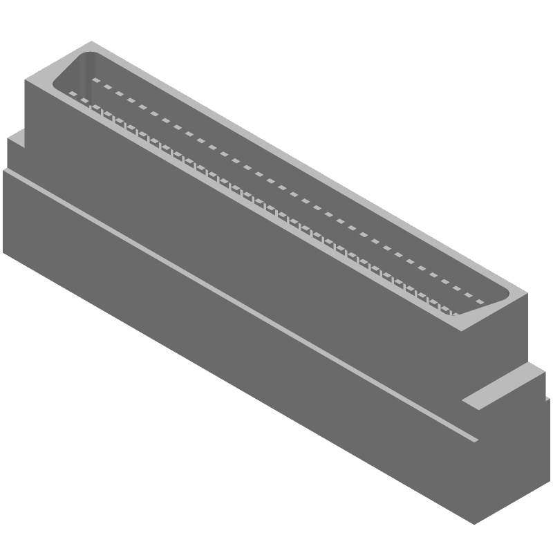 SCSI 68 Pos RA Cable Mount Connector, 30V, IDC, PBT/Bronze