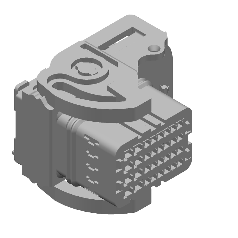 32 Pos 2.54mm Crimp Wire Housing, Female, ST, Cable Mount