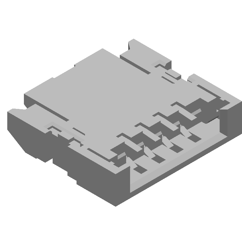 4 Pos 1 Row RA Header, 0.5mm Pitch, SMT, Gold, 50V
