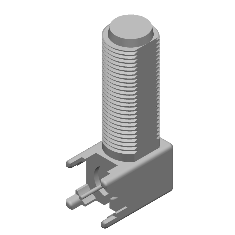 RF Connector, Right Angle, 2GHz, 50R, Male, SMD/SMT