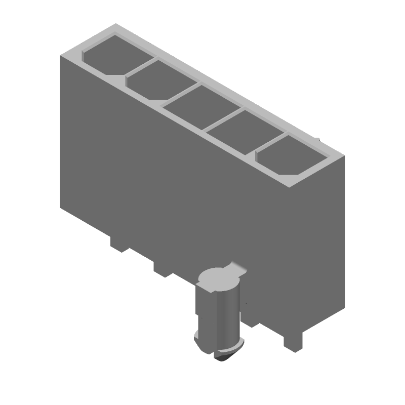 Conn Power PL 5 POS 4.2mm Solder ST Thru-Hole 5 Terminal 1 Port Box/Tray