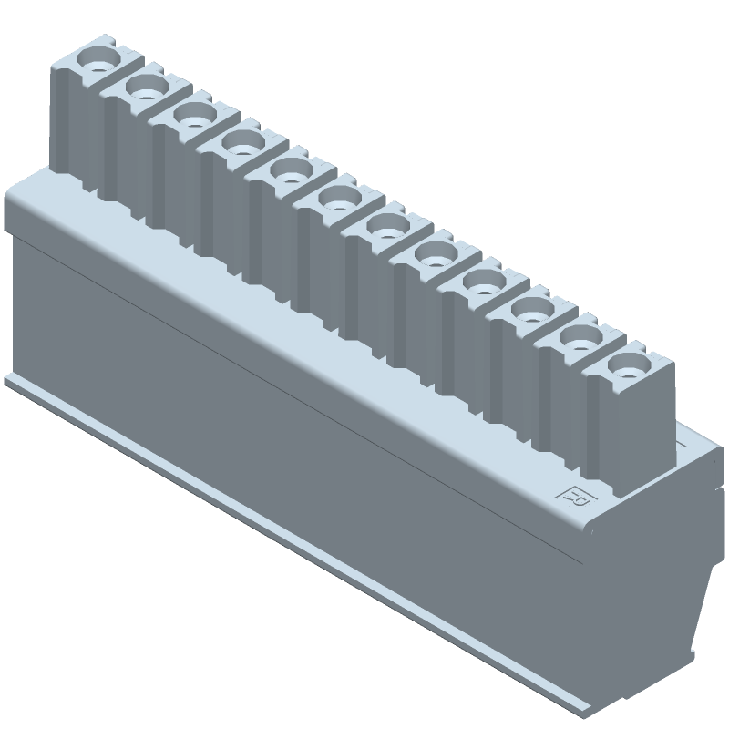 12 Pos 3.5mm Pitch Terminal Block, 11A, 300V, Cable Mount