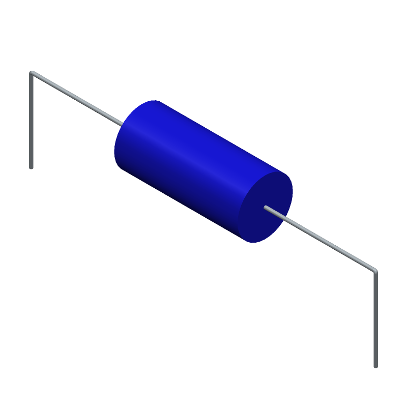 500uH 20% Axial Ferrite Inductor, 2A DC