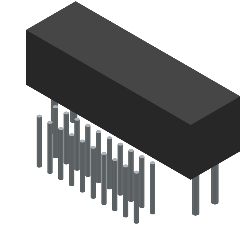 Conn Shrouded Header (4 Sides) HDR 20 POS 1.27mm Solder RA Side Entry Thru-Hole TIGER EYE™ Tube