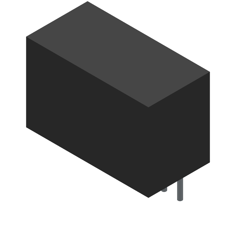 DC-DC Unregulated Power Supply Module, 1 Output, 2W, Hybrid, SIP-7/4