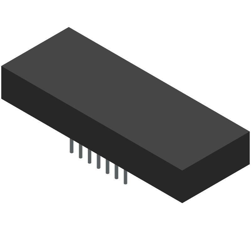 SEVEN-SEGMENT NUMERIC LED DISPLAY,4-CHARACTER,GREEN,DIP