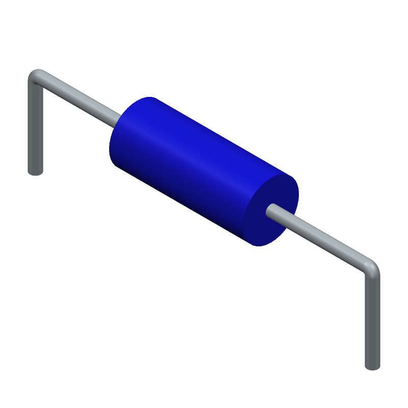 470uH 10% Ferrite RF Choke Inductor, Through-Hole, Axial