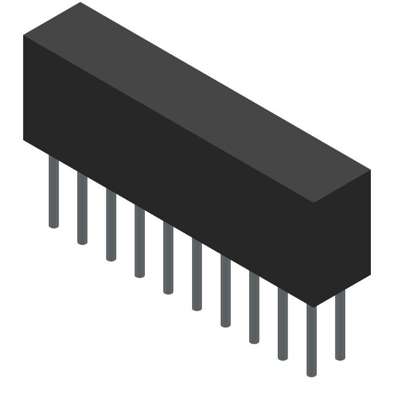 Conn Socket Strip SKT 20 POS 2mm Press Fit ST Thru-Hole Layer