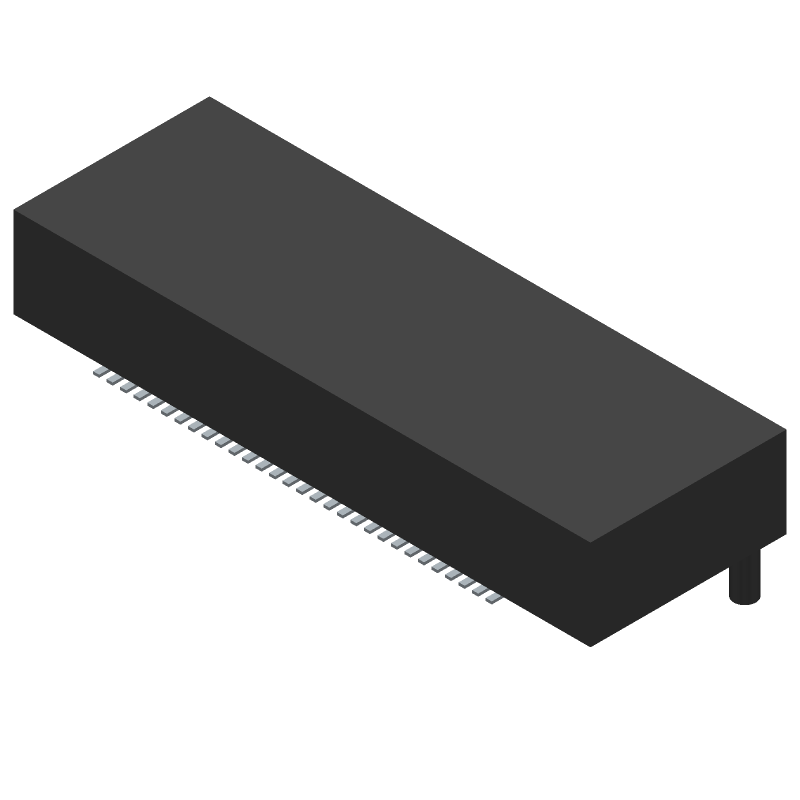 Conn Micro High Speed Socket Strip SKT 60 POS 0.5mm Solder ST SMD Tray